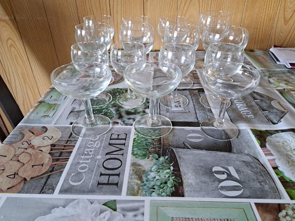 glasservies, Antiek en Kunst, Ophalen of Verzenden