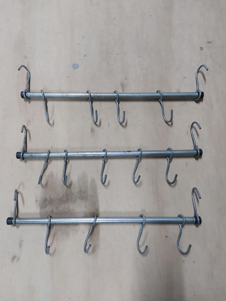 Metalen camping kapstok met 4/5 Haken, Wandkapstok, Gebruikt, Verzenden, Minder dan 100 cm