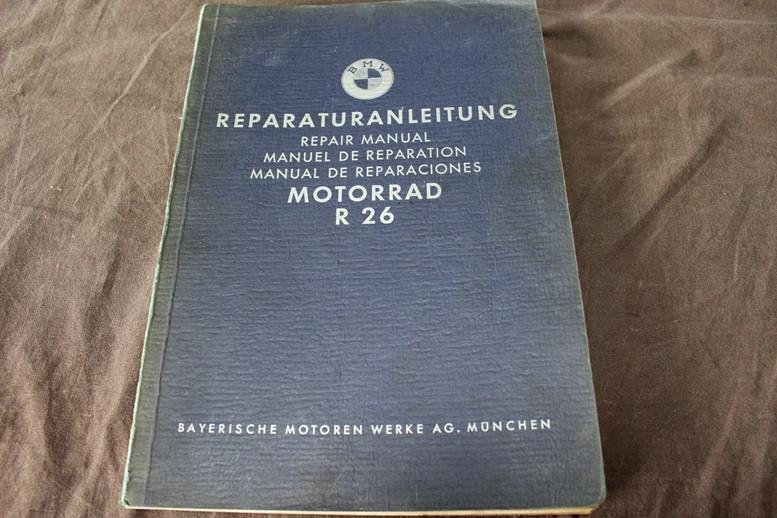 BMW R26 motorcycl repair manual motorrad reparatur anleitung, Motoren, Ophalen of Verzenden, BMW
