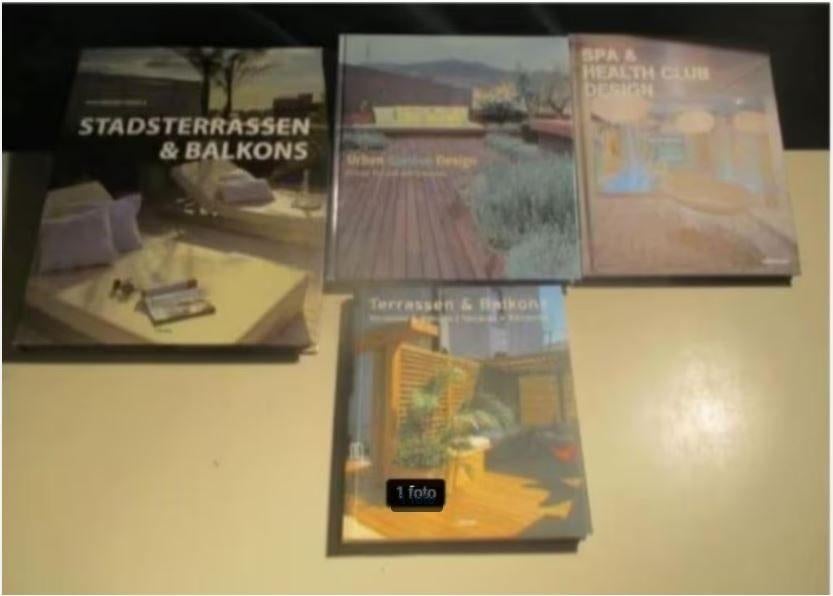 4 Prachtige Boeken - Terras / Balkon / Spa / Wonen, Ophalen of Verzenden, Zo goed als nieuw, Overige soorten