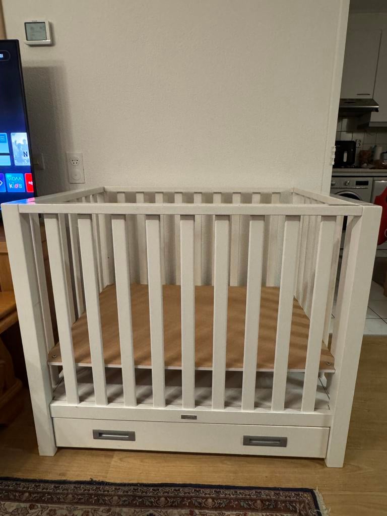 TWF babybox kleur wit, Ophalen, Gebruikt, Rechthoekig, In hoogte verstelbaar