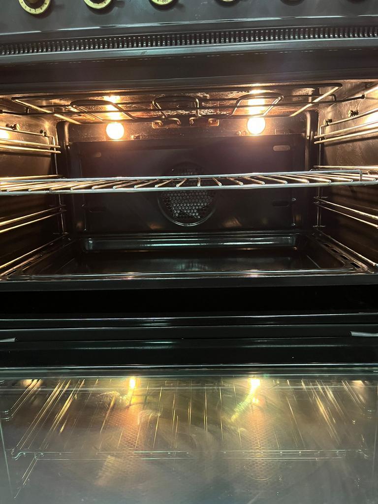 Luxe Boretti keramisch Fornuis antraciet/messing 90 cm, Fornello Esperta, Ophalen of Verzenden, Zo goed als nieuw, Energieklasse A of zuiniger