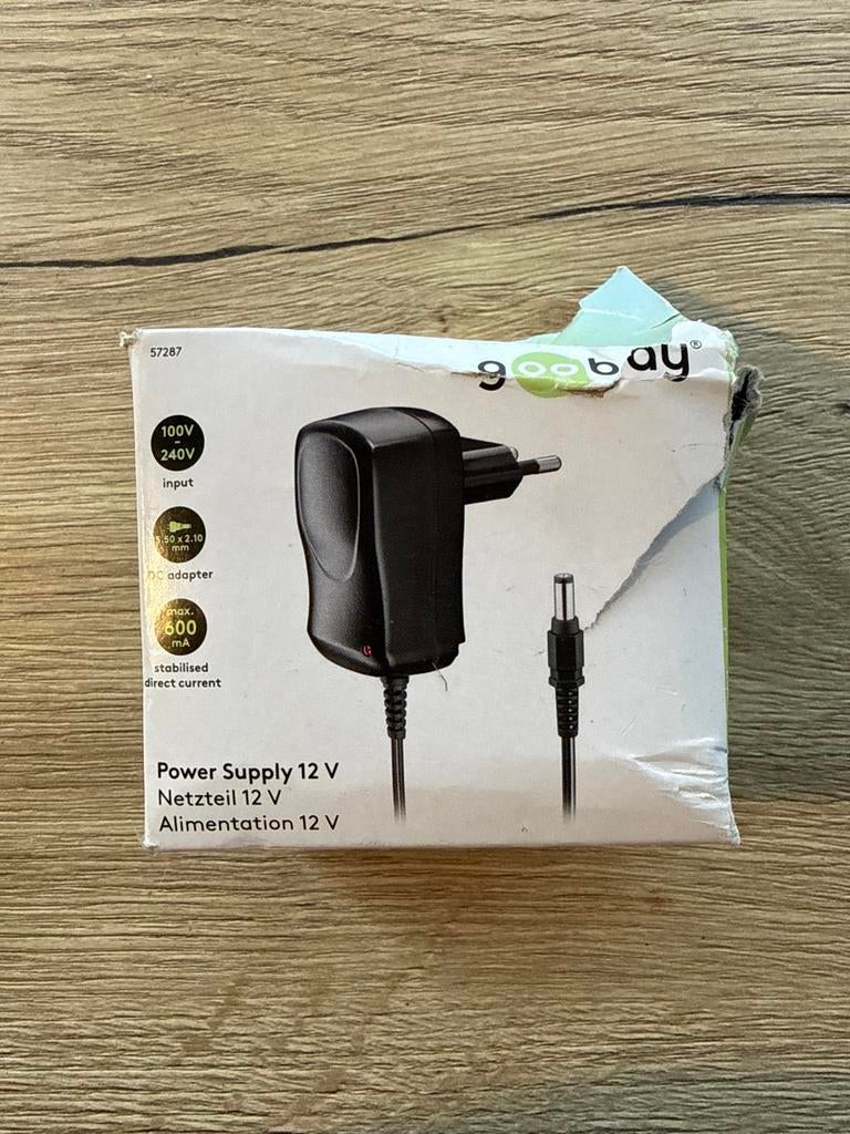 Goobay adapter 12V, Audio, Tv en Foto, Opladers, Nieuw, Ophalen of Verzenden