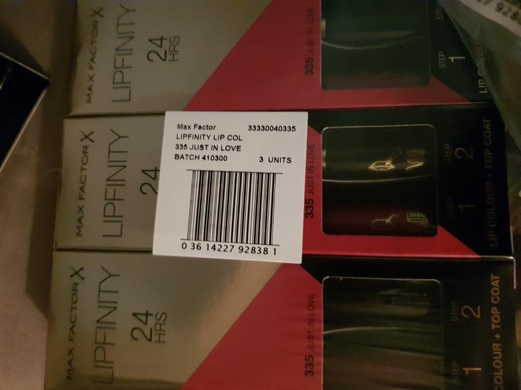 10 stuks maxfactor lipfinity zonder topcoat nr 335, Ophalen of Verzenden, Nieuw, Overige kleuren, Handen en Nagels