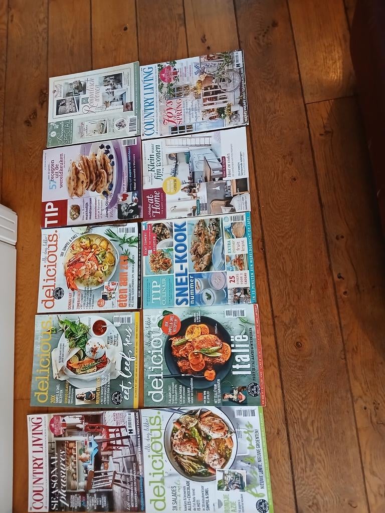 Delicious, tip culinair. Country living, brocante special, Ophalen of Verzenden
