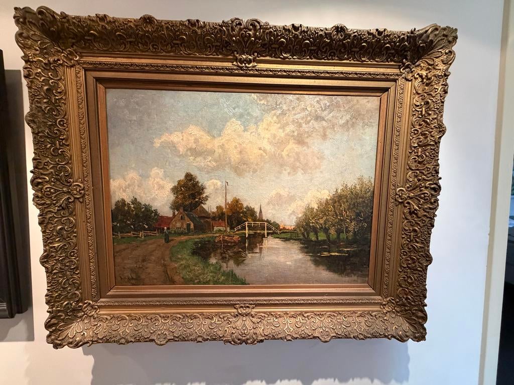 Jan van Rhijnnen - Gezicht op de Vliet, Ophalen