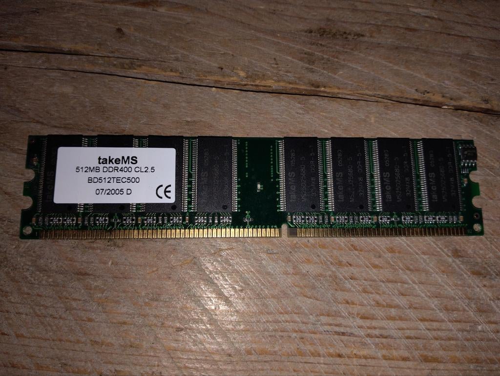 512MB DDR400 PC3200 Geheugen - Getest, Computers en Software, RAM geheugen, Verzenden, DDR, Desktop, Gebruikt