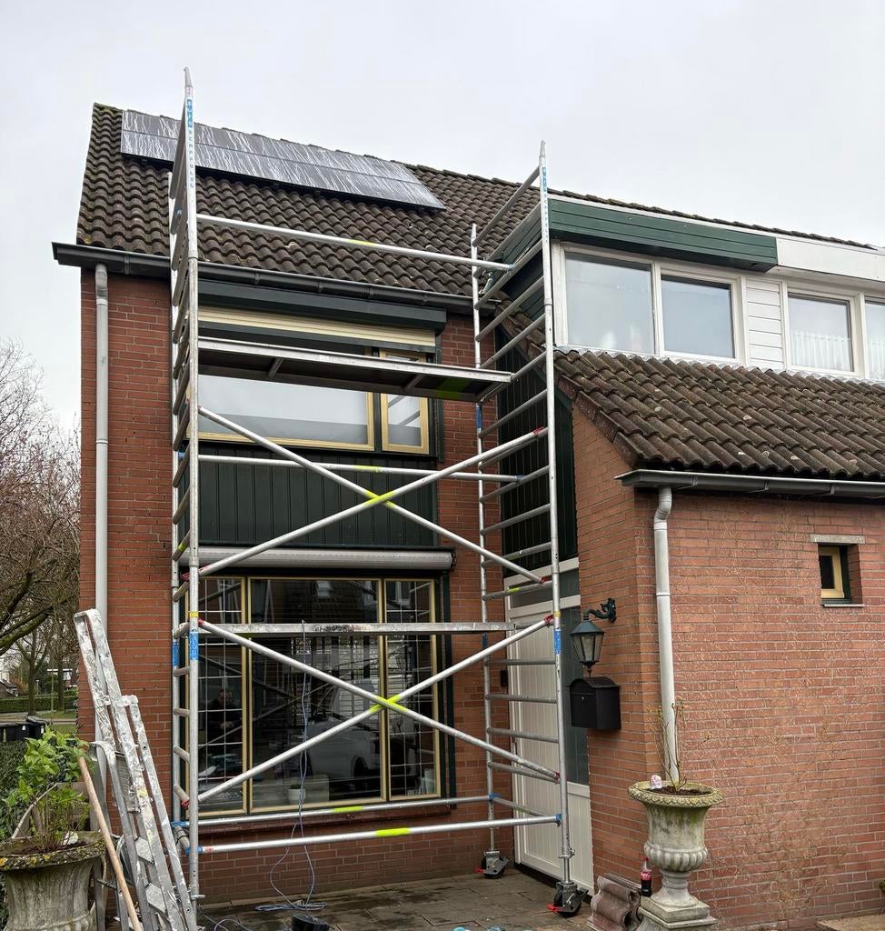 Te huur Rolsteigers, Doe-het-zelf en Verbouw, Steigers, Ophalen of Verzenden, Zo goed als nieuw, Rolsteiger of Kamersteiger, 5 meter of hoger