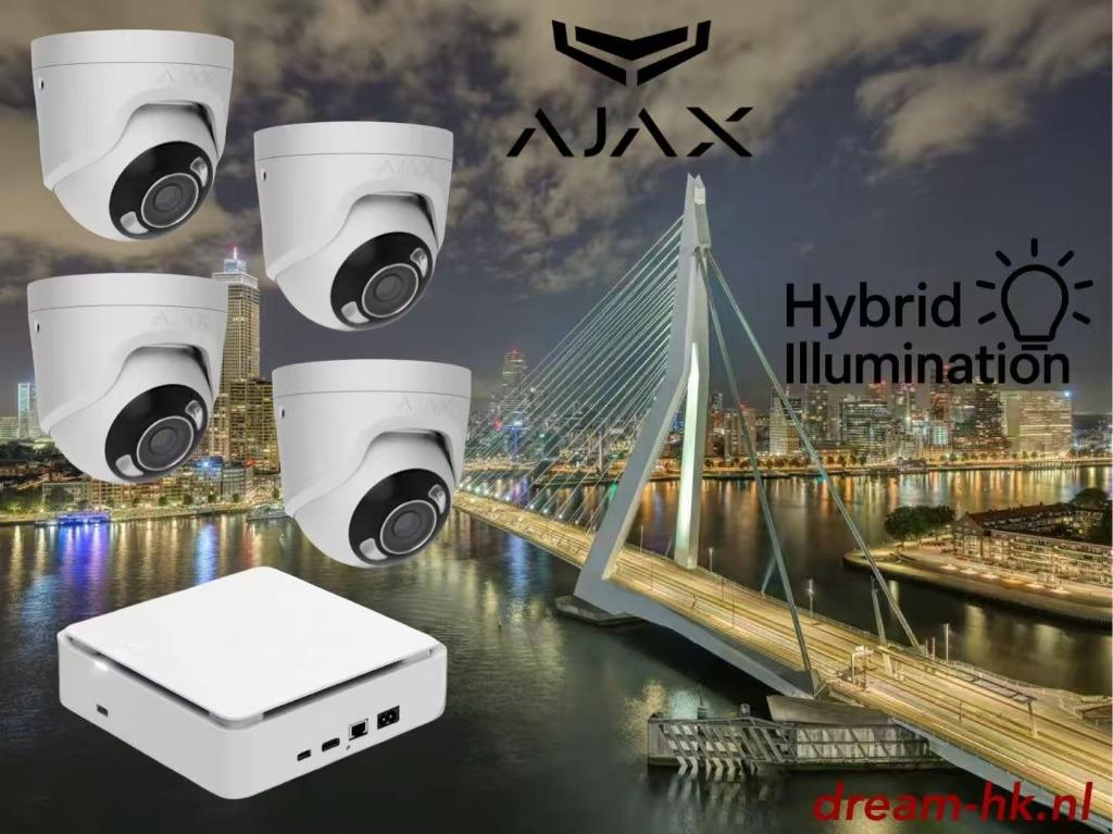 5MP Ajax Hybrid Illumination IP set (Ingebouwde microfoon), Ophalen of Verzenden, Nieuw, Buitencamera