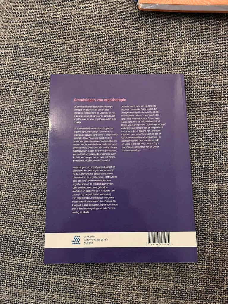 Grondslagen van ergotherapie, Boeken, Studieboeken en Cursussen, Ophalen of Verzenden, Beta, Zo goed als nieuw, HBO