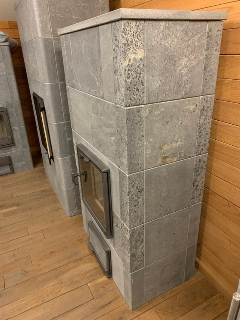 Tulikivi TU 1200 speksteenkachel met strakke hoeken, Huis en Inrichting, Kachels, Ophalen, Gebruikt, Houtkachel, Vrijstaand