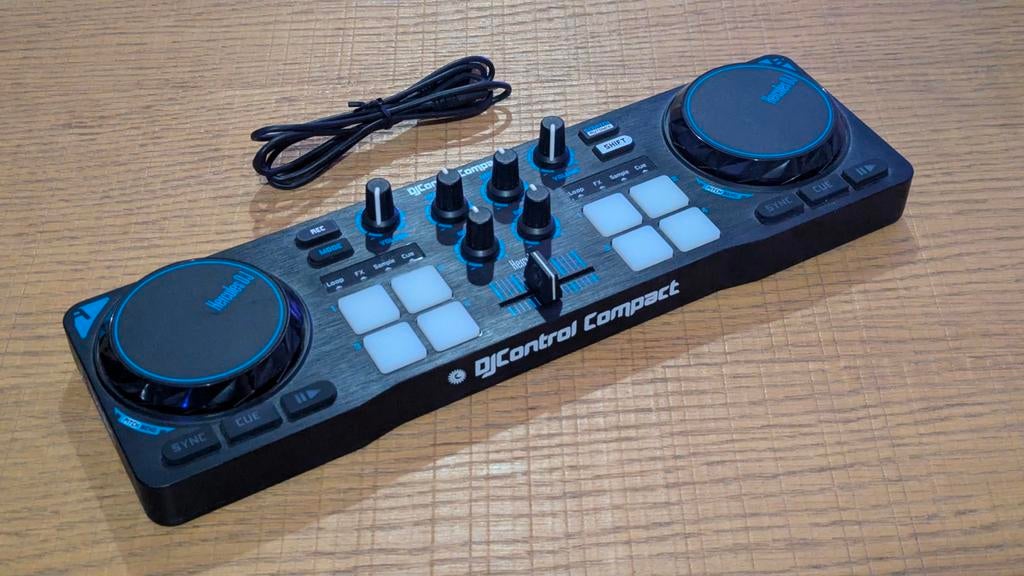 Hercules DJ Control Compact zgan, Ophalen of Verzenden, Zo goed als nieuw, Draaitafel, Overige merken