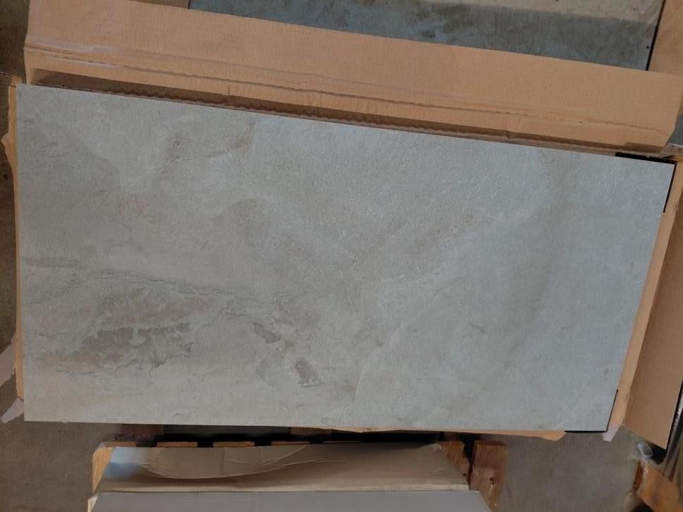 Restpartij 40x80x3 keramische terrastegels staptegels 3,2m2, Ophalen, Nieuw, Keramiek, Terrastegels