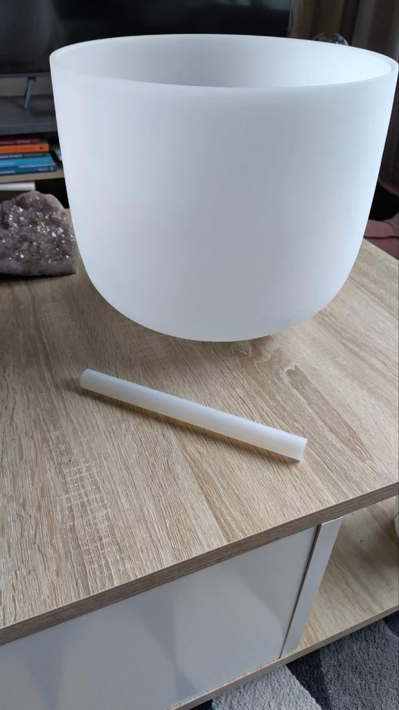 Kristallen Klankschaal 32cm G-toon - keel chakra, Ophalen, Nieuw, Overige soorten