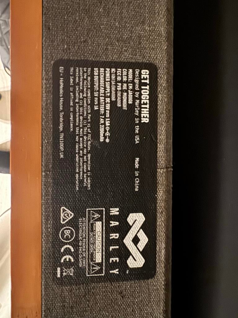 Marley Get Together Bluetooth Speaker - Gebruikt, Ophalen of Verzenden, Gebruikt, Overige typen, Overige merken