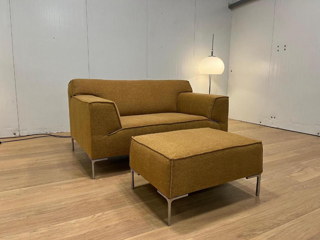 Nieuw gestoffeerde Design on Stock Bloq Loveseat – NP €3.200, Huis en Inrichting, Banken | Bankstellen, Nieuw, Rechte bank, Tweepersoons