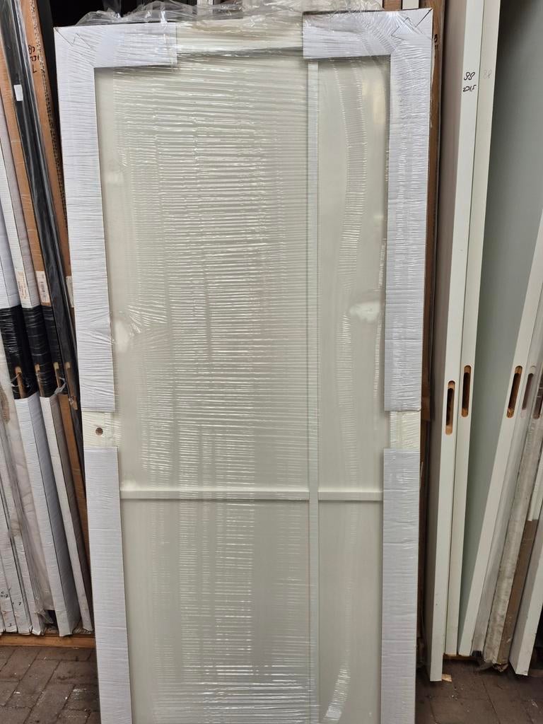 93x211,5cm binnendeur opdek rechts staallook wit dicht XB1, Ophalen, Cando, 80 tot 100 cm, .