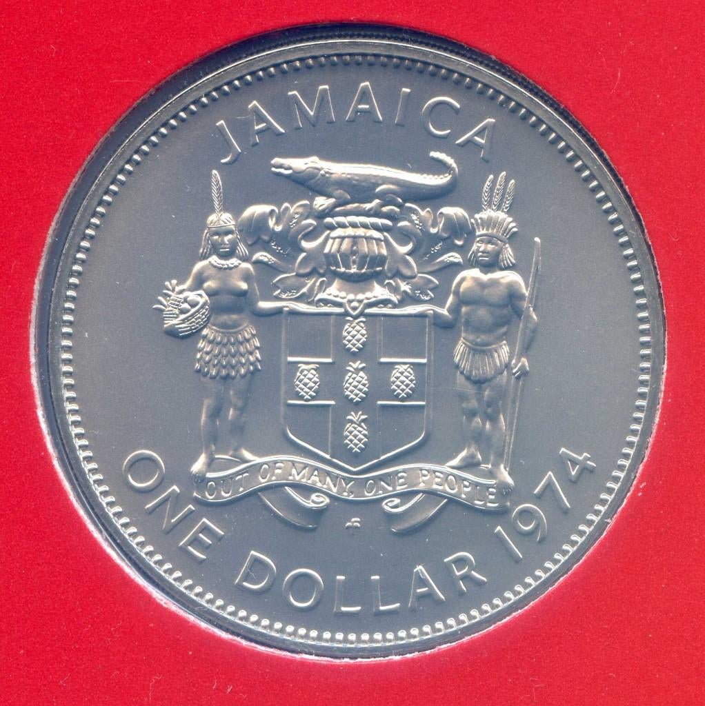 Jamaica 1 Dollar 1974  Alexander Bustamante - FDC, Ophalen of Verzenden, Midden-Amerika