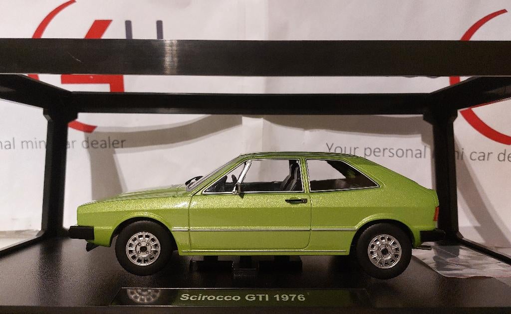 KK-Scale 1:18 Volkswagen Scirocco GTI MK1 1976 groen, Hobby en Vrije tijd, Ophalen of Verzenden, Nieuw, Auto, Overige merken