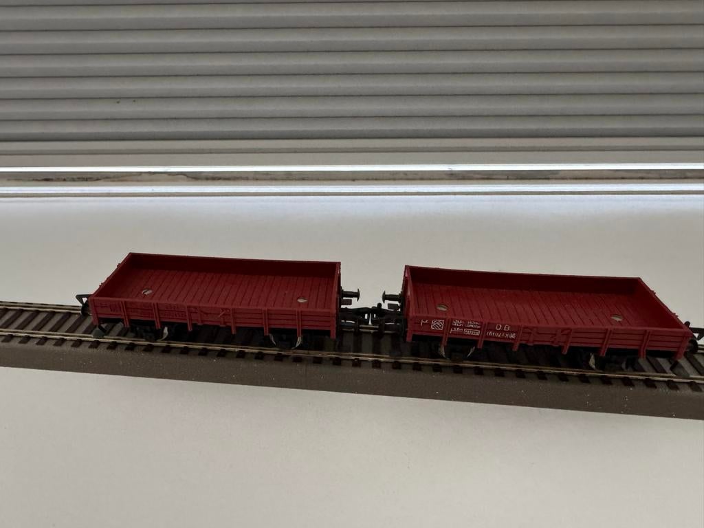 2x Fleischmann 5011 DB Lage Boordwagen Bruin Tijdperk III, Hobby en Vrije tijd, Modeltreinen | H0, Gebruikt, Gelijkstroom, Fleischmann