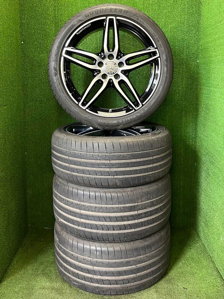 Originele 19 inch Mercedes AMG velgen banden E-klasse W213, 19 inch, Gebruikt, 275 mm, Banden en Velgen