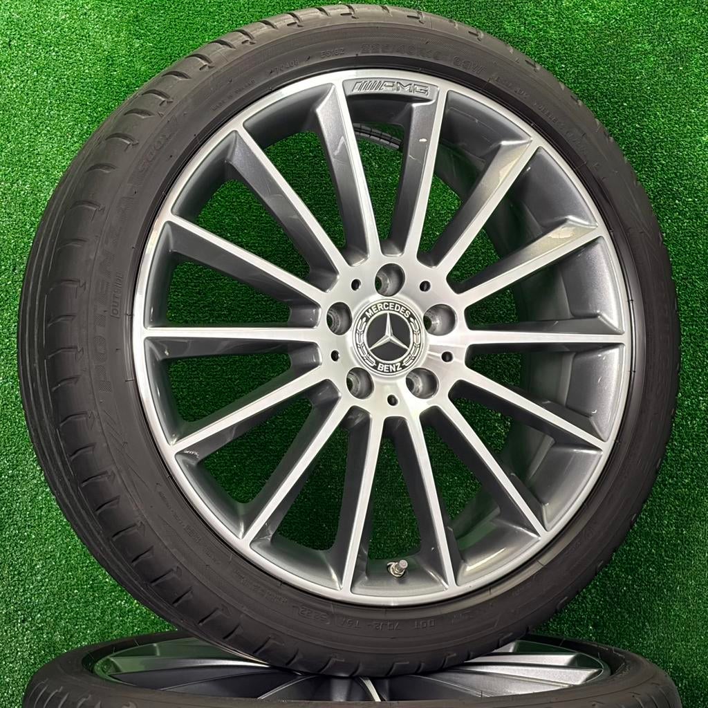 Originele 19 inch Mercedes AMG velgen banden A-klasse CLA, Auto-onderdelen, 19 inch, Gebruikt, Banden en Velgen, Germany