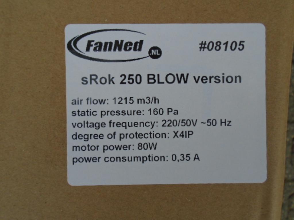 FanNed Ventilatoren 250,300,350,400,450,500,630,710,800 mm, Ophalen of Verzenden, Nieuw, Ventilator