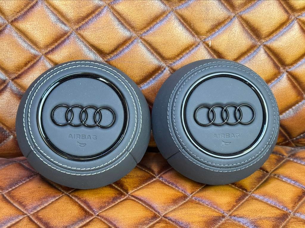 AUDI A5 A3 A4 AIRBAG ZWART LOGO, Nieuw, Audi, Ophalen of Verzenden