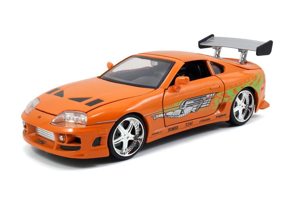 Toyota Supra The Fast and The Furious modelauto 1:24, Hobby en Vrije tijd, Modelauto's | 1:24, Ophalen of Verzenden, Nieuw, Auto