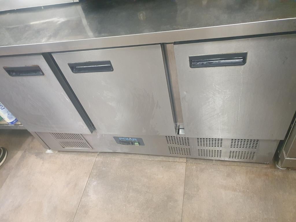 Polar Horeca Koelkast met 3 Deuren - Gebruikt, 200 liter of meer, 60 cm of meer, Zonder vriesvak, Gebruikt