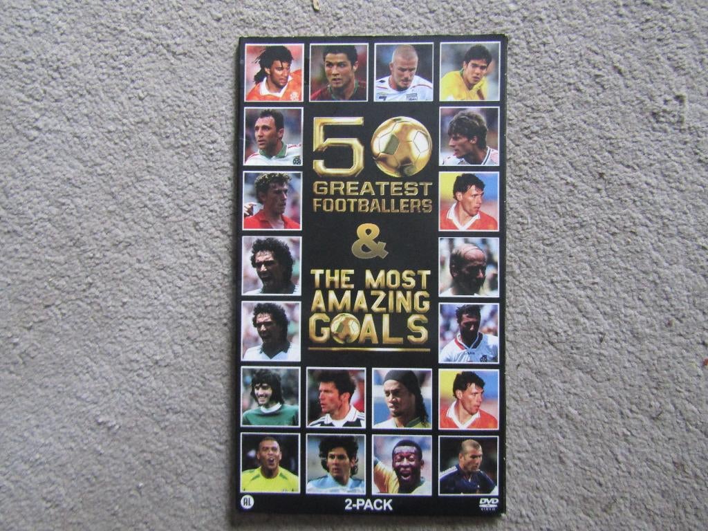 DVDBox: 50 greatest footballers & The most amazing goals, Voetbal, Gebruikt, Alle leeftijden, Overige typen