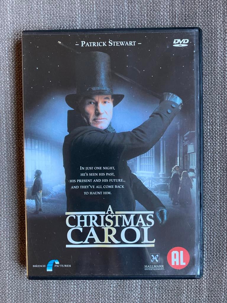 A Christmas Carol dvd - Patrick Stewart, Alle leeftijden, Ophalen of Verzenden, Zo goed als nieuw