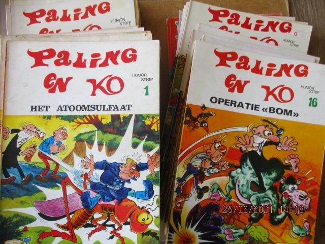 adv3768 paling en ko, Eén stripboek, Ophalen, Gelezen