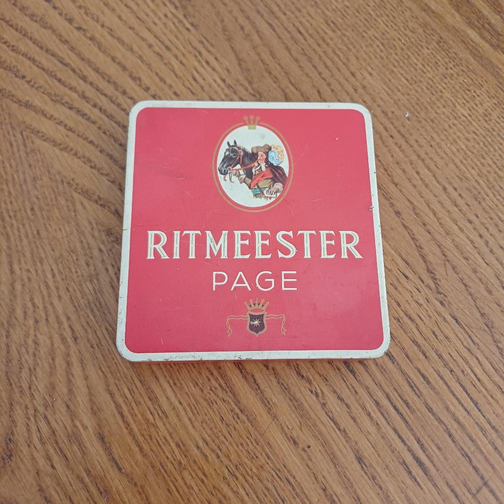 Sigarenblik Ritmeester page, Ophalen of Verzenden, Gebruikt, Overige, Overige merken