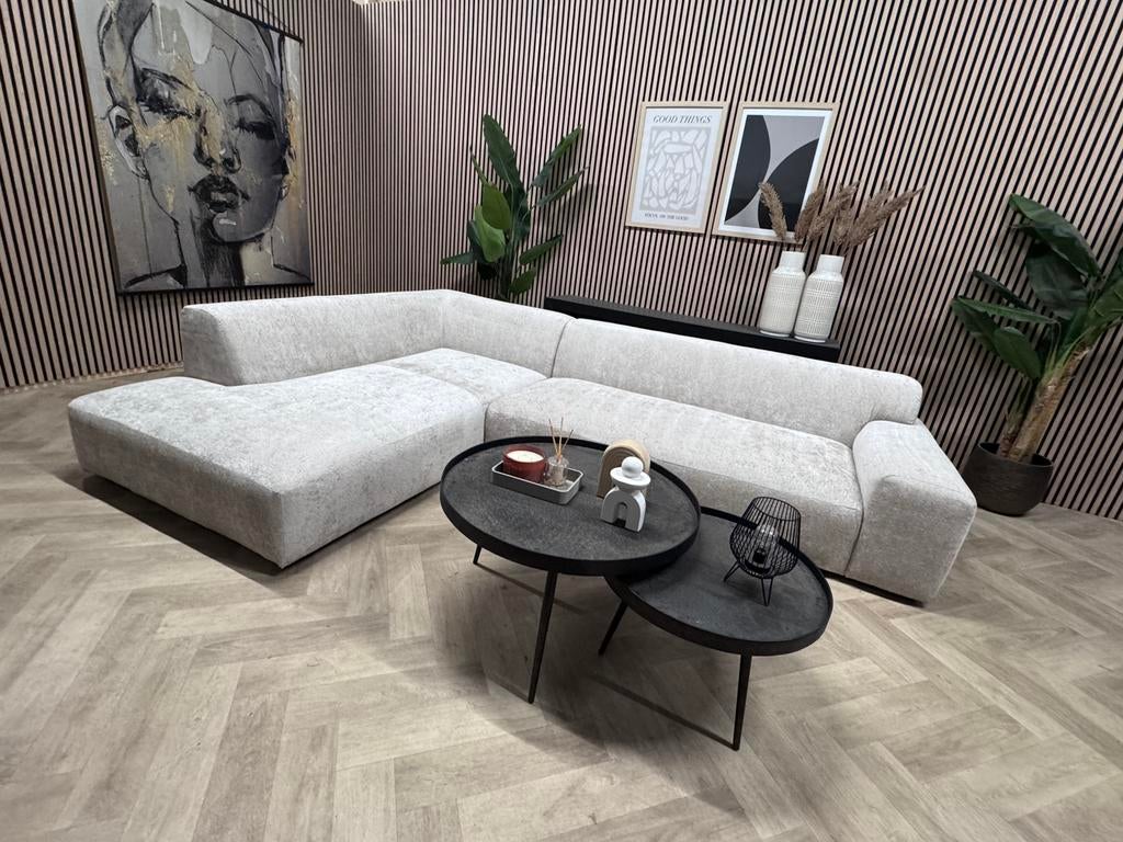 NIEUW | Luxe Modulaire Japandi Hoekbank - Beige - 315 x 225, -, -, Hoekbank, Ophalen of Verzenden