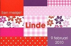 Linde, Ophalen of Verzenden, 2000 tot heden, Geboortekaartje