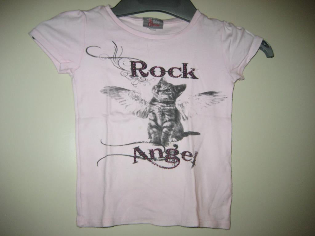 Roze shirt, 128, Blue Queen, Ophalen of Verzenden, Zo goed als nieuw, Meisje, Shirt of Longsleeve
