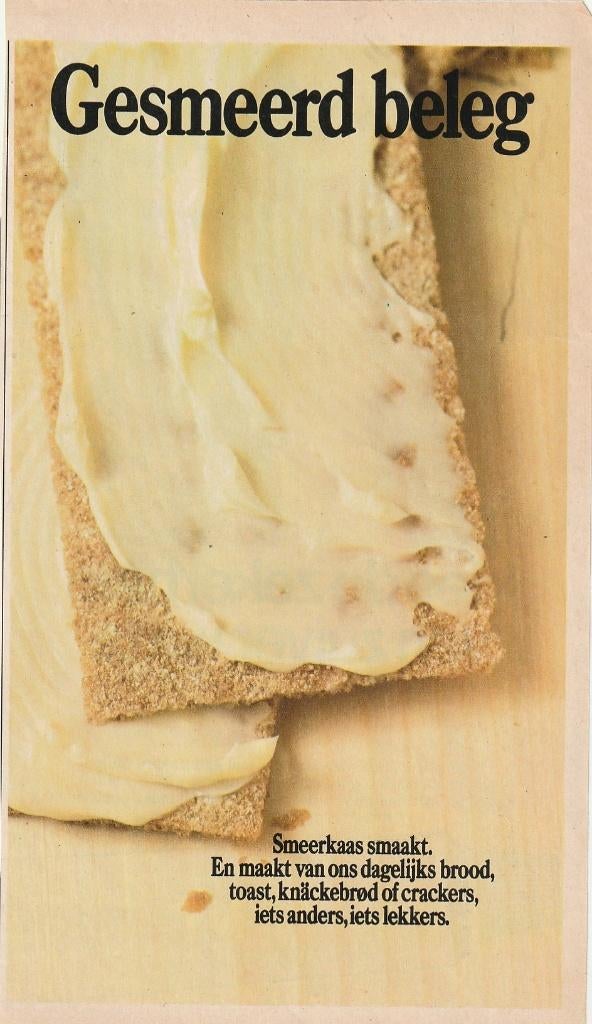 Retro reclame 1973 Kaas zuivel smeerkaas smaakt., Verzenden, Overige typen