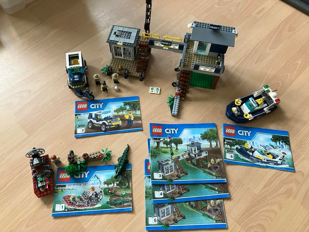 Lego City 60069 moeras politie ( 65 ), Ophalen of Verzenden, Gebruikt, Complete set, Lego