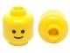 Lego Gezicht, 3x Yellow Minifigure, Head Standard Grin Patte, Ophalen of Verzenden, Nieuw, Losse stenen, Lego
