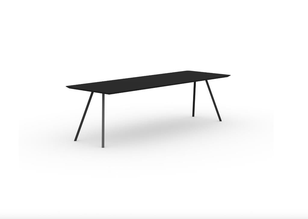 Studio Henk Eettafel rechthoek 200 cm Zwart HPL | €2609, nu, Huis en Inrichting, Tafels | Eettafels, Studio Henk, Studio Henk