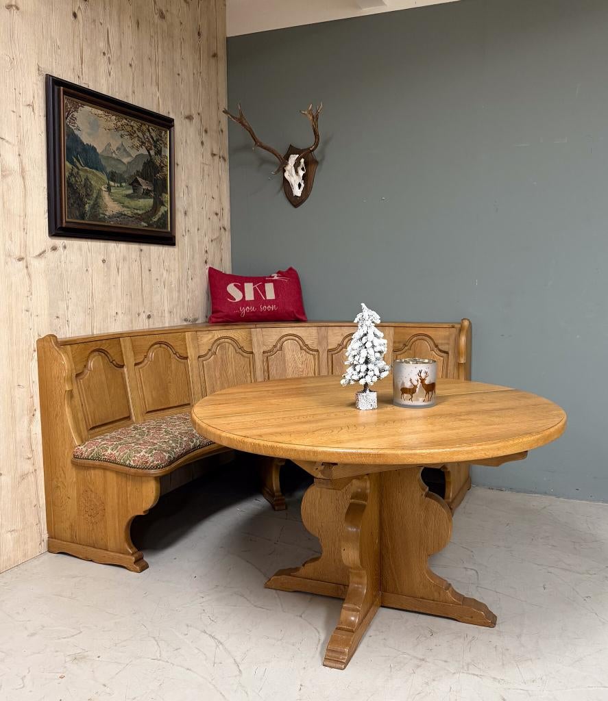 Oostenrijkse rondzit | Stube zithoek | Ronde bank + tafel, Ophalen