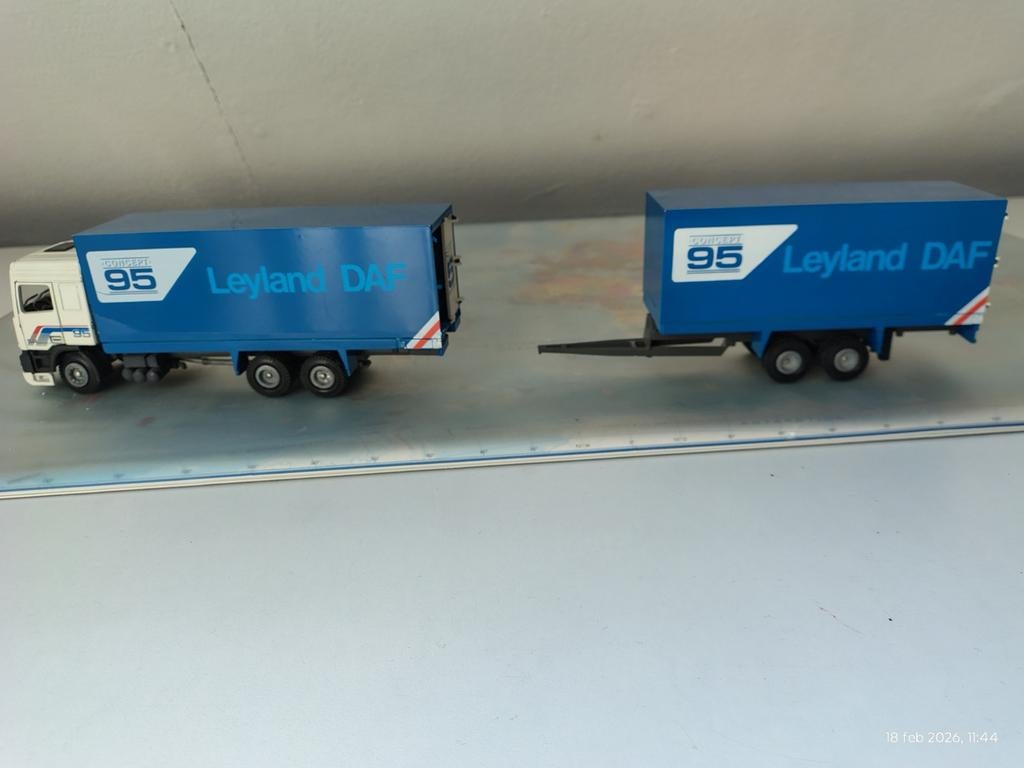 Daf 95 tekno schaal 1:50, Ophalen, Gebruikt, Bus of Vrachtwagen, Tekno