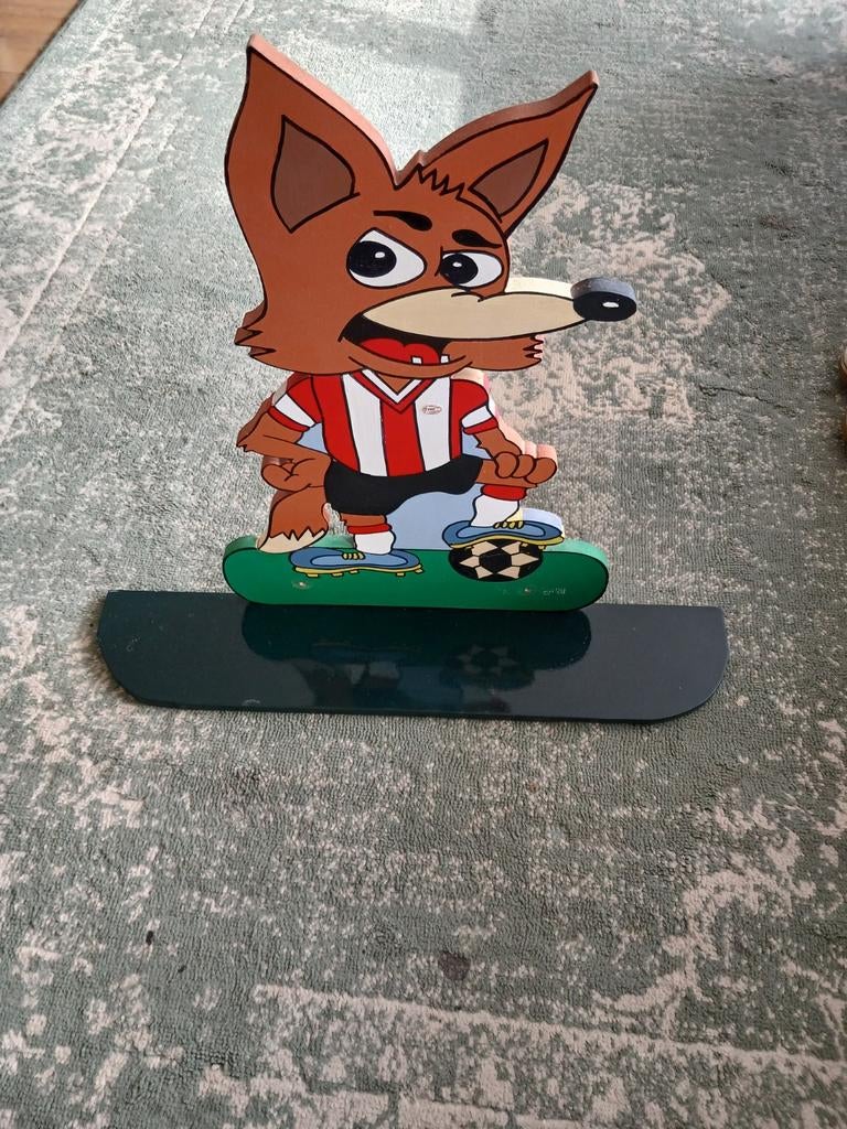 PSV-wandplankje met Foxy, Ophalen of Verzenden, Gebruikt, Wanddecoratie