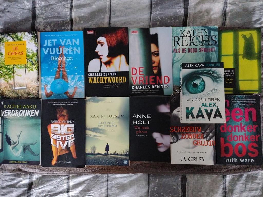 Boeken Collectie -Thrillers, Boeken, Ophalen of Verzenden, Gelezen, Diverse Auteurs, Nederland