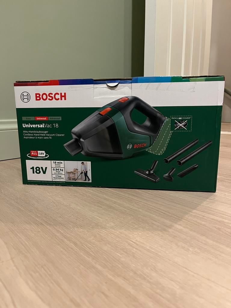 Nieuwe Bosch UniversalVac 18 zonder accu, Ophalen of Verzenden, Nieuw, Reservoir, Kruimeldief
