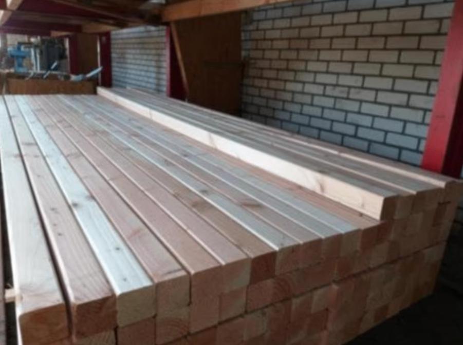 Douglas/lariks paal geschaafd & gedroogd, 6,5 x 6,5 x 300 cm, Ophalen of Verzenden, Nieuw, 20 meter of meer, Overige typen