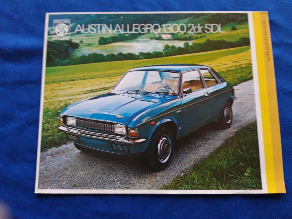 folder Austin Allegro 1300 Super de Luxe 1975, Boeken, Ophalen of Verzenden, Zo goed als nieuw, Overige merken, Austin Allegro