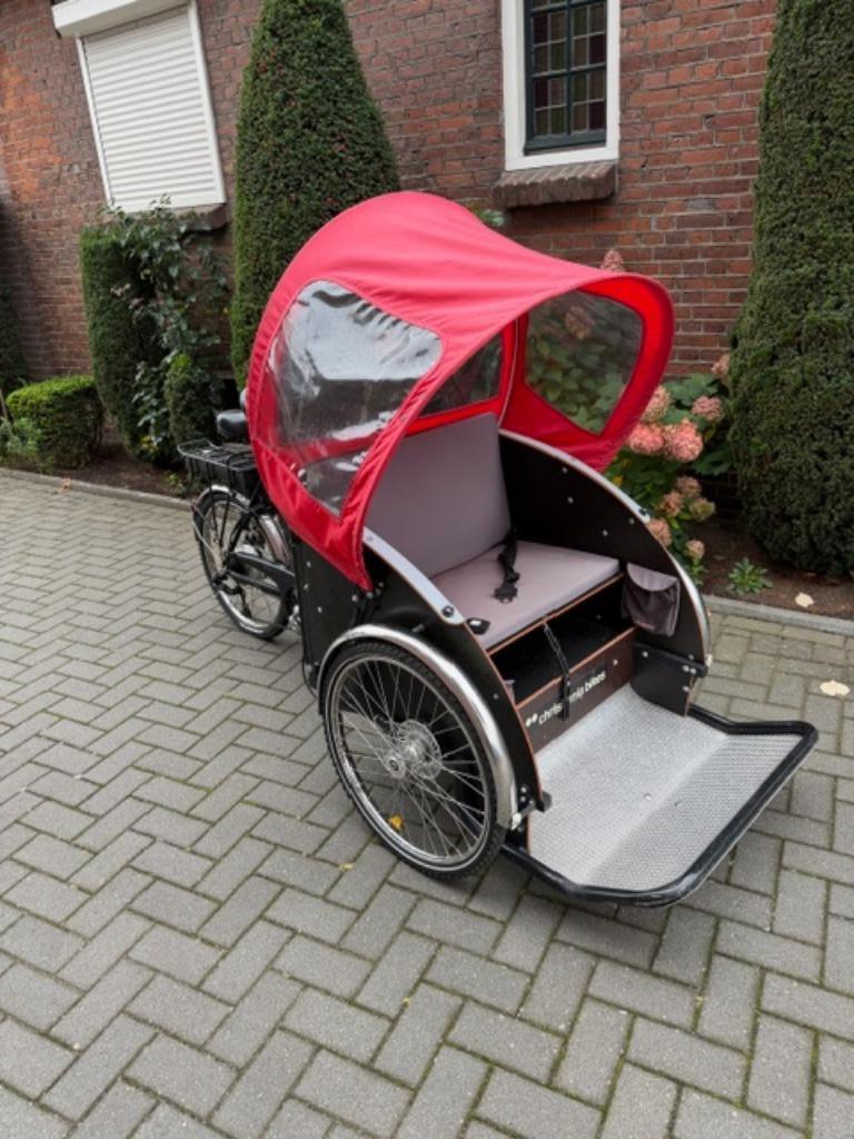 Christiania Bikes Model T Elektrische Riksja Bakfiets, Ophalen of Verzenden, Zo goed als nieuw, 2 kinderen, Overige merken