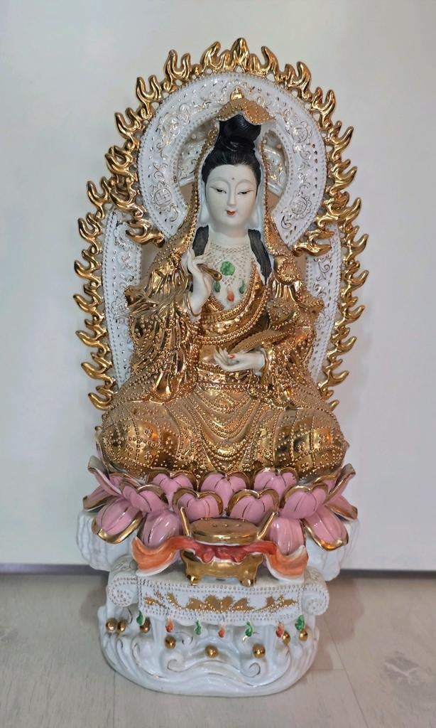 Chinees porselein godin Kwan Yin QuanYin Guyanyin 50cm, Ophalen